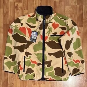 BBC BILLIONAIRE BOYS CLUB CAMO POLAR FLEECE REVERSIBLE JACKET